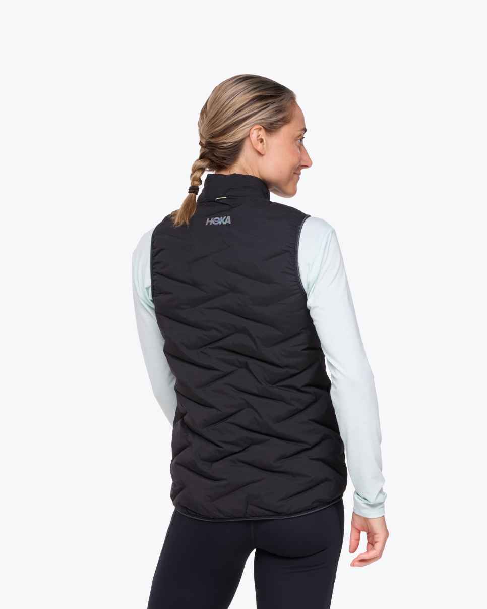 HOKA Gilet de course Skyfill noir