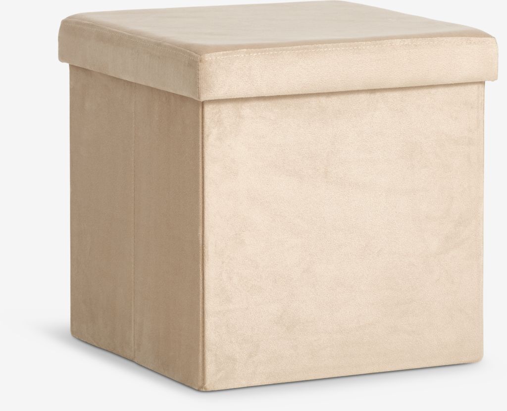 AUNING AUNING 38x38 pouf s tamnim pješčanim baršunom