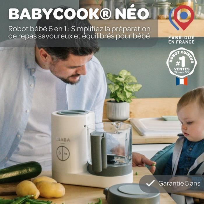 Robot per la preparazione di pappe per neonati Beaba BABYCOOK NEO WHITE 9145223