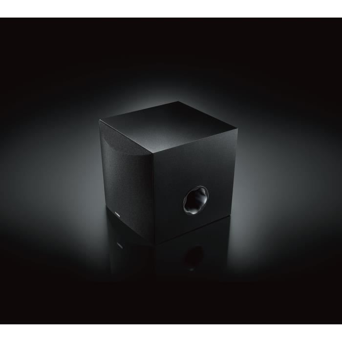 YAMAHA NS-SW050BL compact subwoofer - 20cm woofer - 100W - Yamaha Twisted Flare Port technology - Black