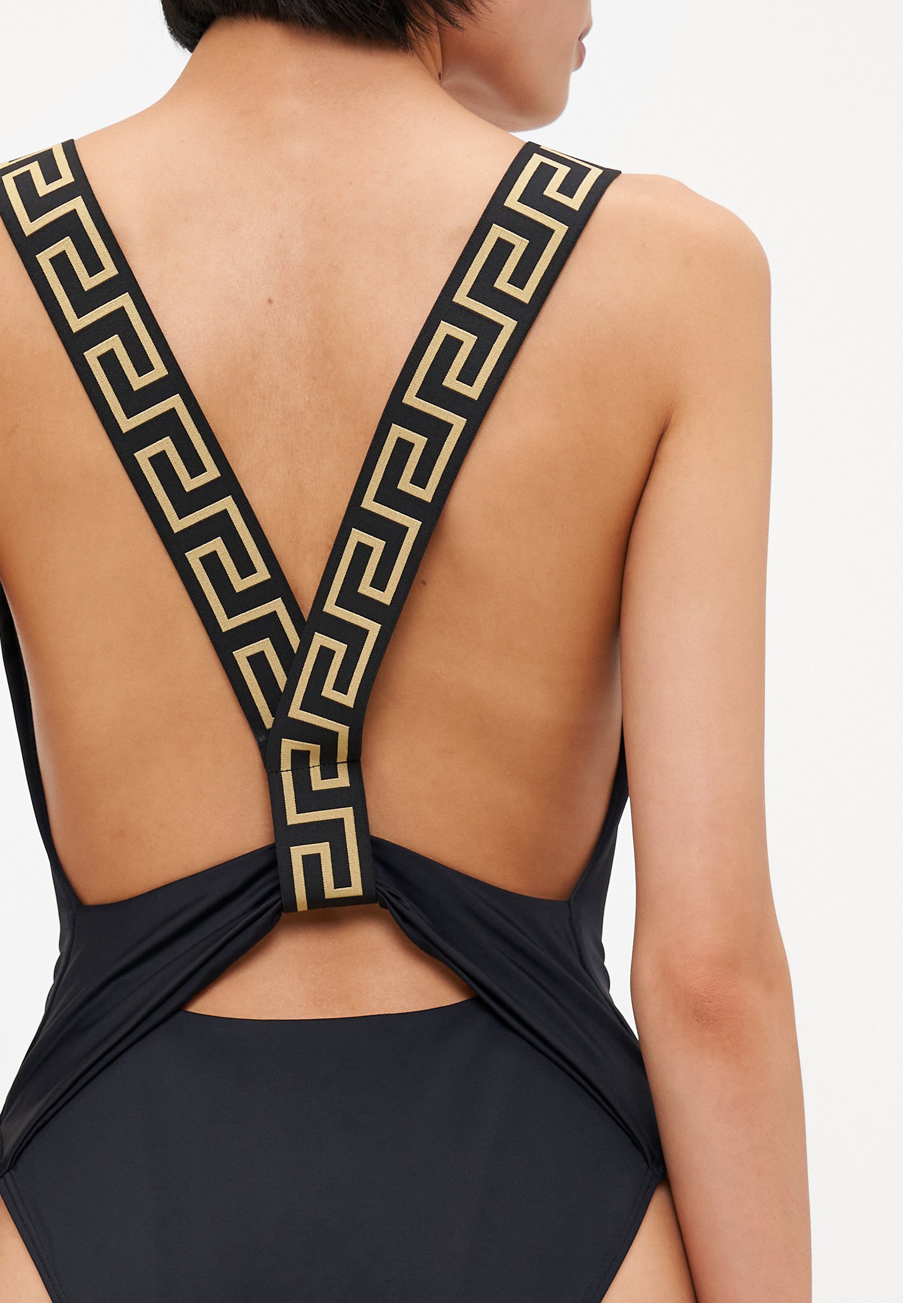 Versace SWIM ONE PIECE VITA NIEUW LOGO - Zwempak - zwart