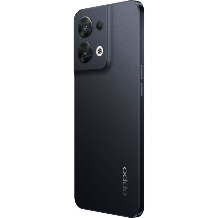 Smartphone - OPPO - Reno8 - 256 GB - 5G - Negro brillante - Cámara trasera dual