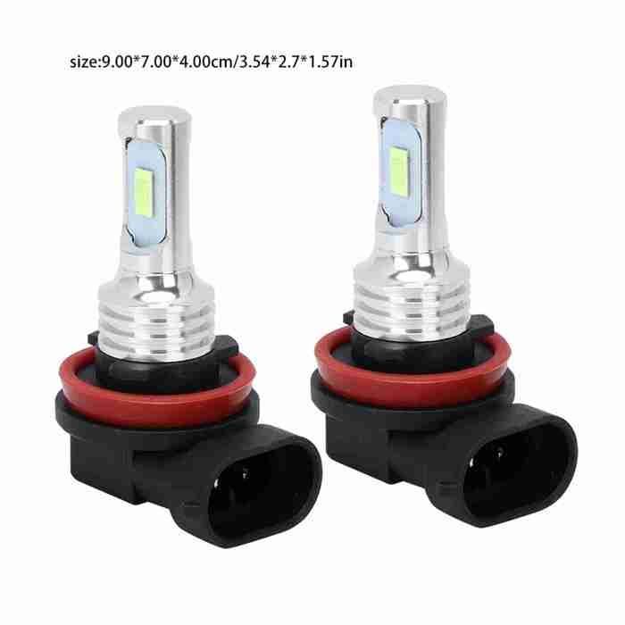 SHI- 2 bombillas LED antiniebla H8/H11 de 80 W y 8000 K, color azul hielo, 12-24 V, universales para faros de coche