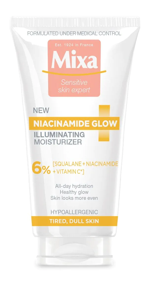 Mixa Niacinamide Glow Rozświetlający krem nawilżający z niacynamidem i witaminą C