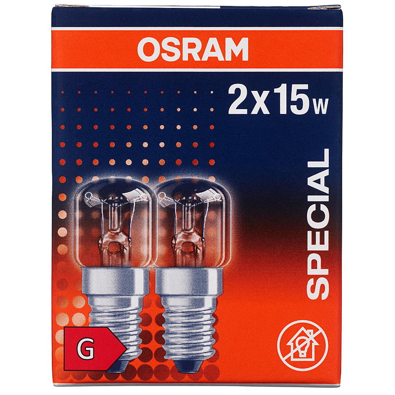 Ampoule de four Osram 15 W, lot de 2, culot E14