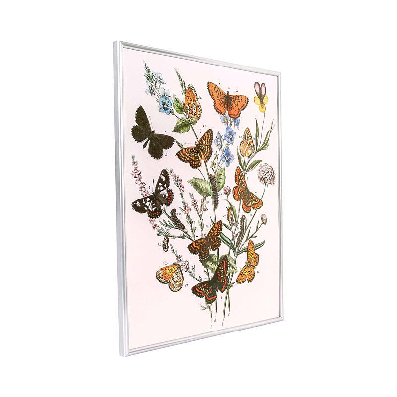 Cornice decorativa per la casa, 40x50 cm, argento.