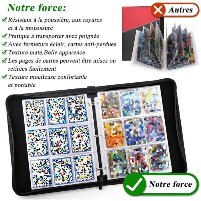 Cartes à collectionner, Cahier Range Classeur Carte 720 Cartes, Livre Porte Grande Carte Compatible pour Trading Card, bleu