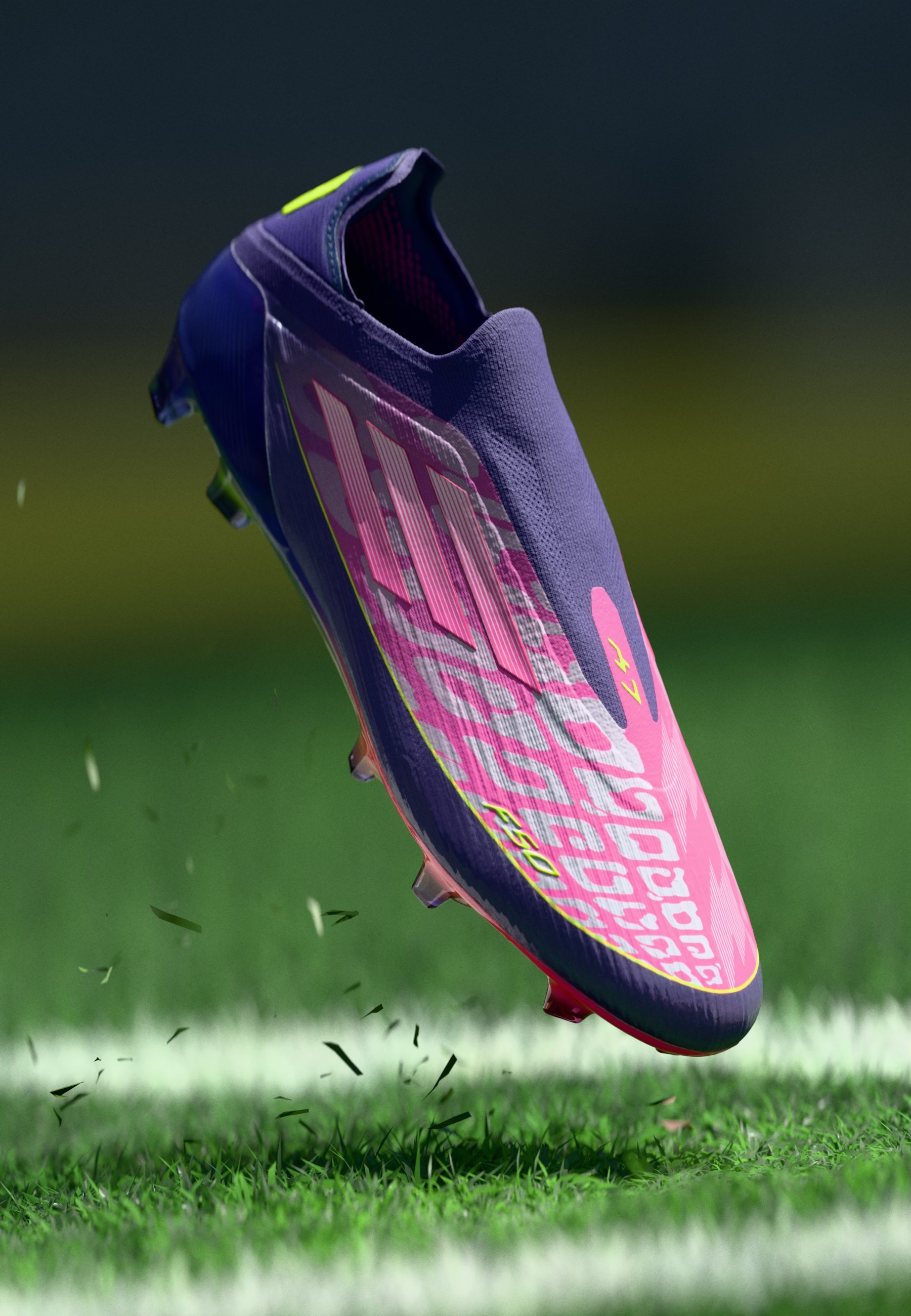 adidas Performance F50 ELITE LL FG LAMINE - Kopačky na pevný povrch - purple/white/grey