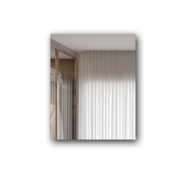 Lustro prostokątne srebrne na wymiar z zawieszkami 60x200cm pionowe