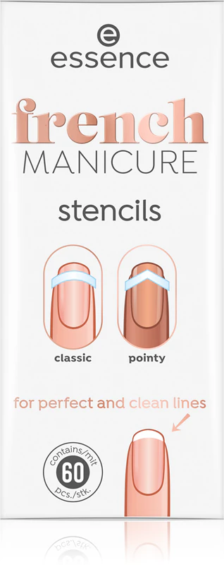 essência MANICURE Francesa estênceis para manicure francesa