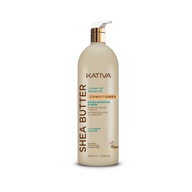 Kativa Sheavoi Extra Nutrition -shampoo, ravitseva ja kirkastava shampoo kuiville hiuksille, 1000 ml