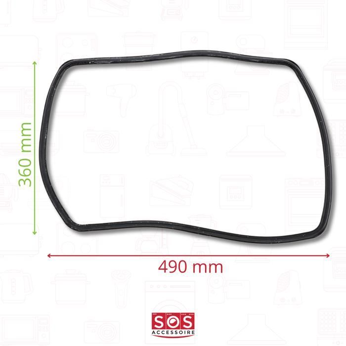 Vedação da porta do forno, fogão CA7A005A3 FAGOR, SAUTER, DE DIETRICH, BRANDT, THERMOR