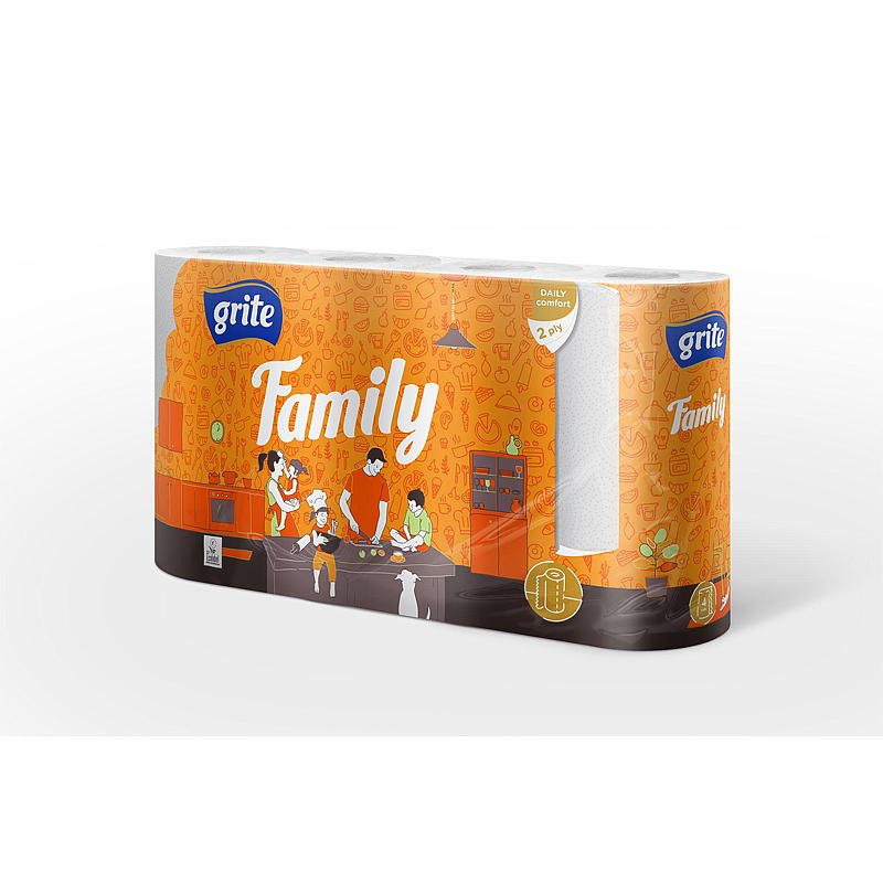 Rotolo per asciugatrice Grite confezione da 4 Grite Family