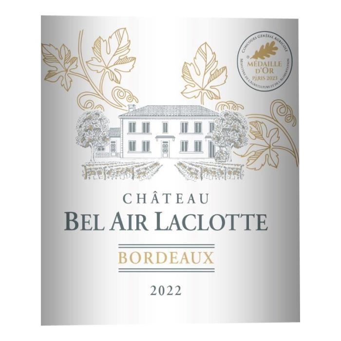 Château Bel Air Laclotte 2022 Burdeos - Vino tinto de Burdeos
