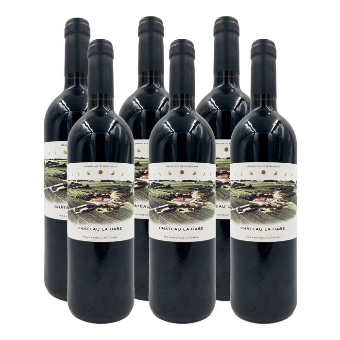 Château la Hase 2016 - bordeaux - vin rouge de bordeaux - lot de 6x75cl
