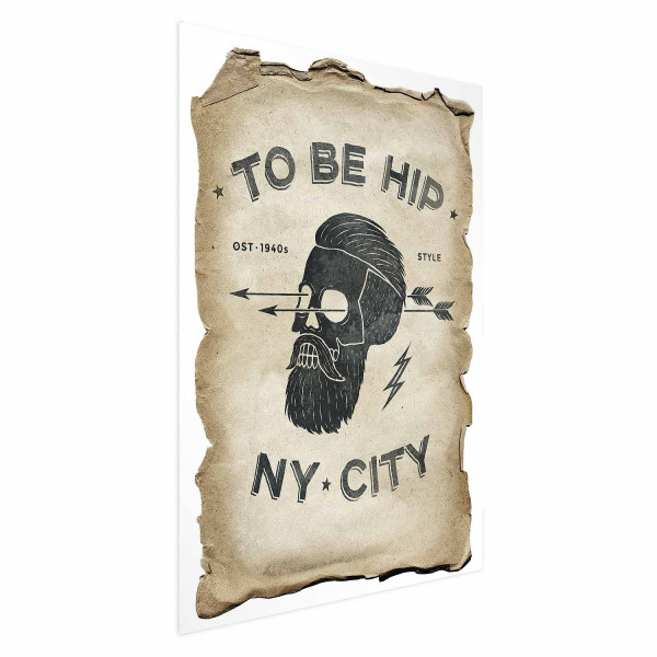 Plakat To be hip 21x30 cm
