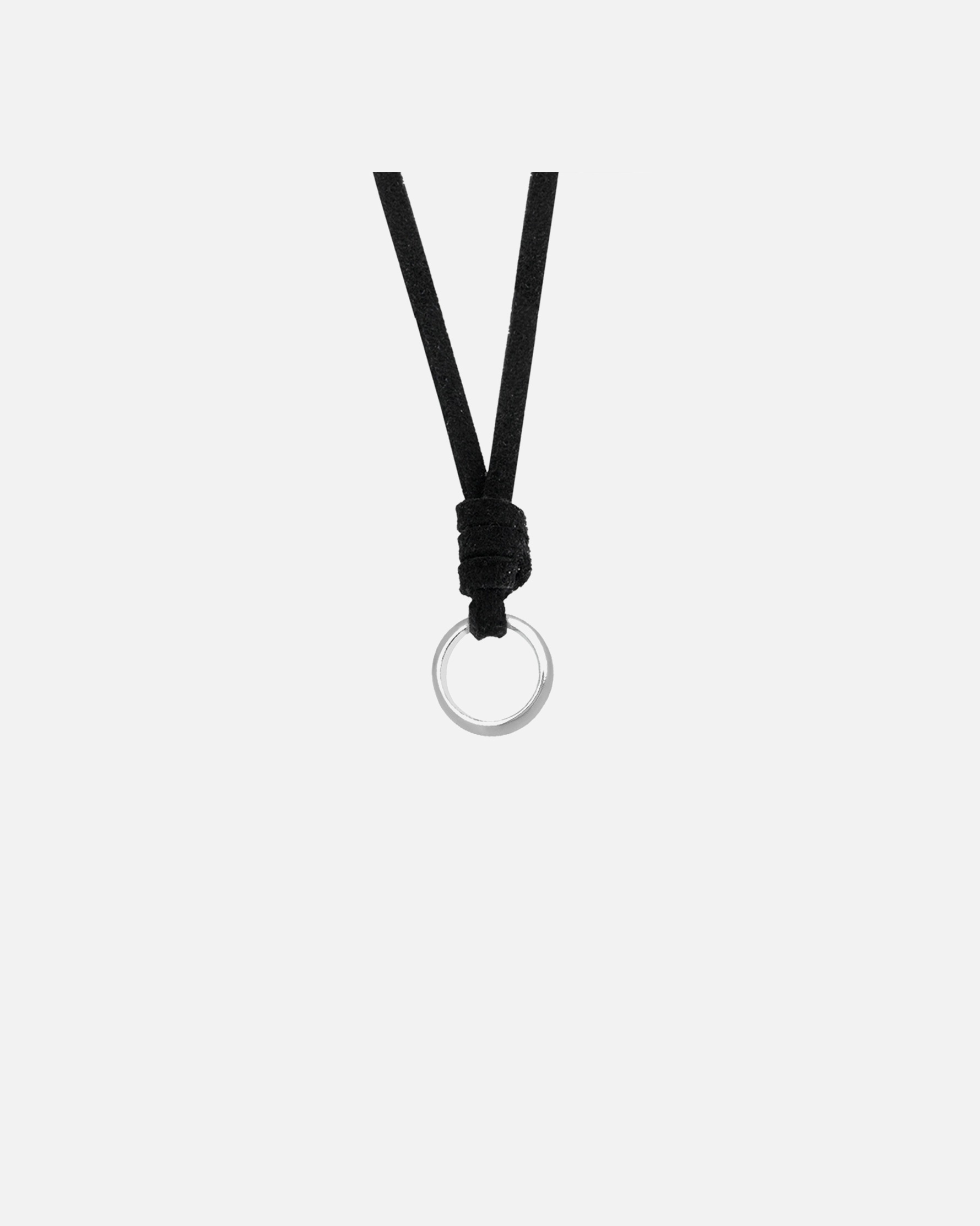 Elli Femme Simple Cuir Velours - (925/1000) Argent