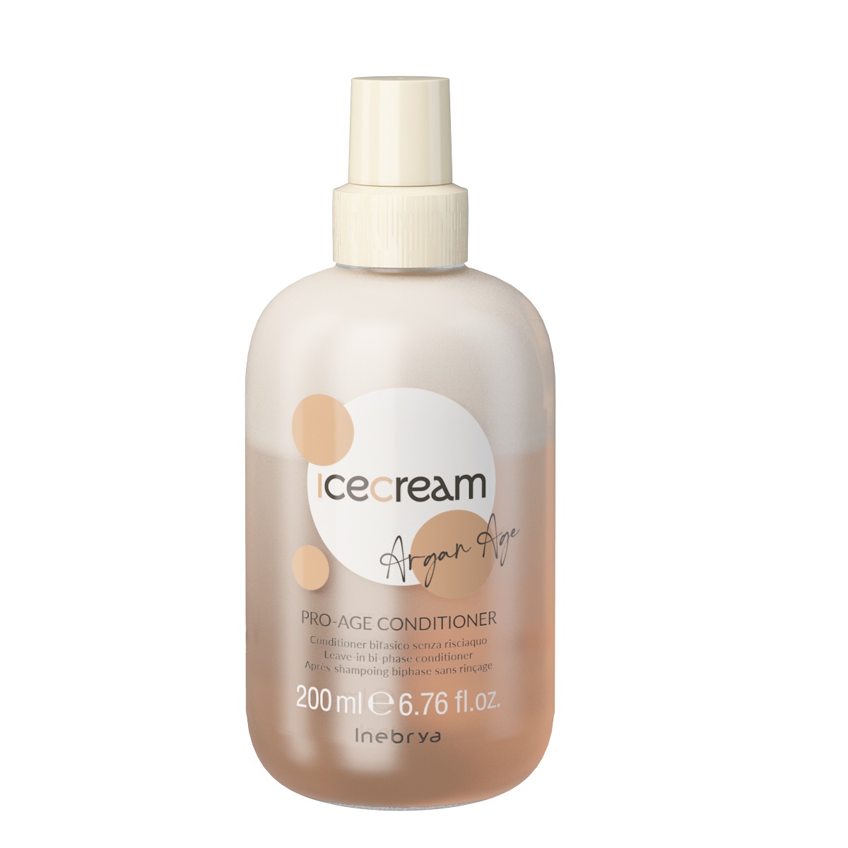 Inebrya Ice Cream Argan Age - una gamma di prodotti per mantenere l'idratazione e la salute dei capelli.