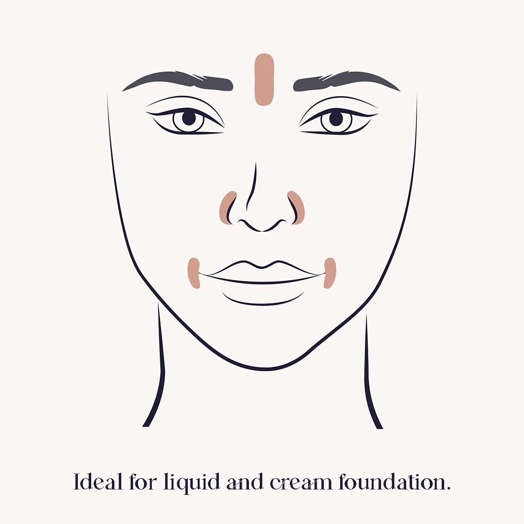 ZOEVA četkica za puder 103 Detail Foundation - 1 komad