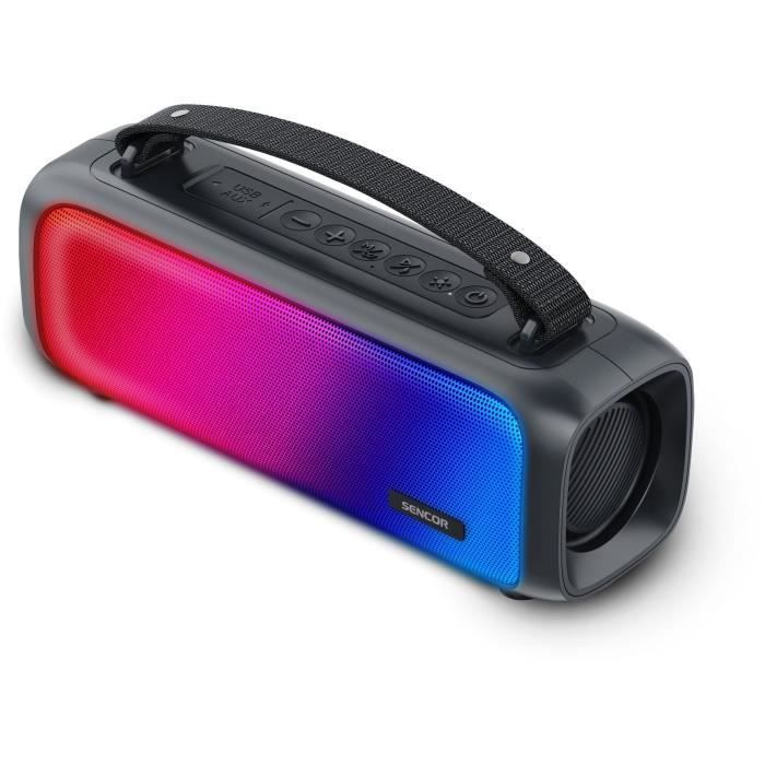 Portable Bluetooth Speaker - SENCOR - SSS 3000 Kids Light Speaker - 16W - 2 Speakers - IPX4 - Black