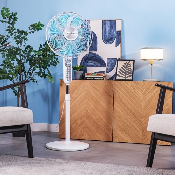 Cecotec - Ventilador de pedestal EnergySilence 610 Max Flow - 70 W, 30 cm de diámetro, 7 aspas