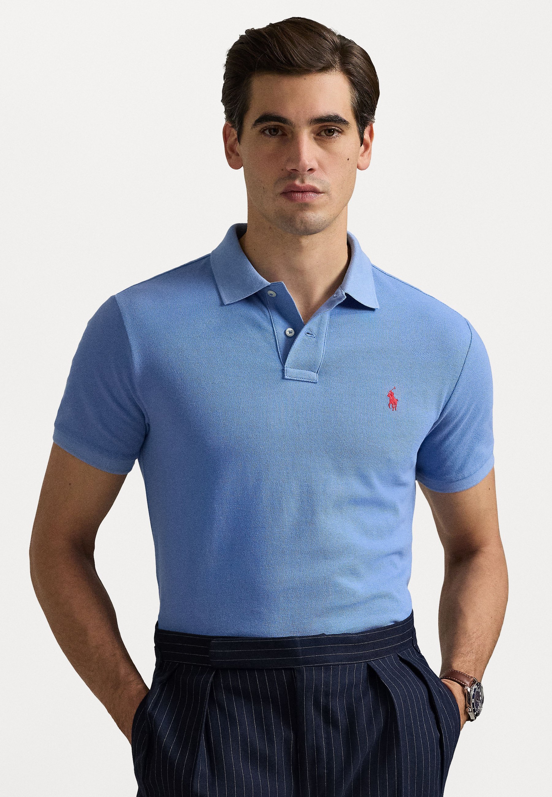 Polo Ralph Lauren HET ICONISCHE MESH POLOSHIRT - Poloshirt - campusblauw