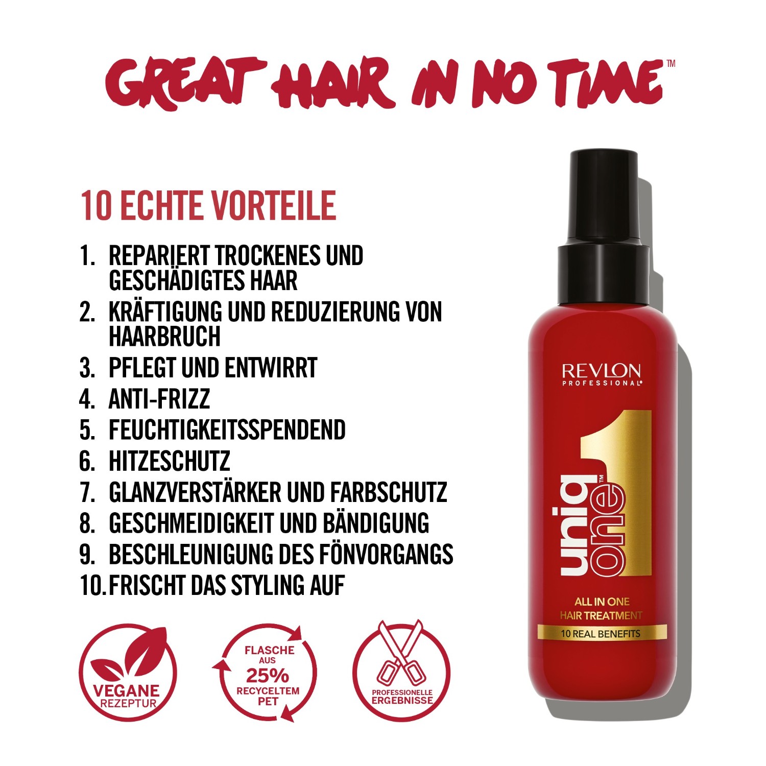 Revlon Professional varmebeskyttende spray UniqOne hårpleie Classic - 150 ml