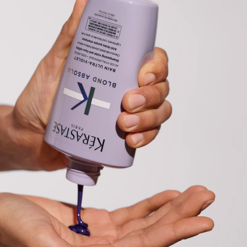 Šampón do kúpeľa Kérastase Blond Absolu Bain Ultra-Violet pre zosvetlené vlasy so studenými blond melírami
