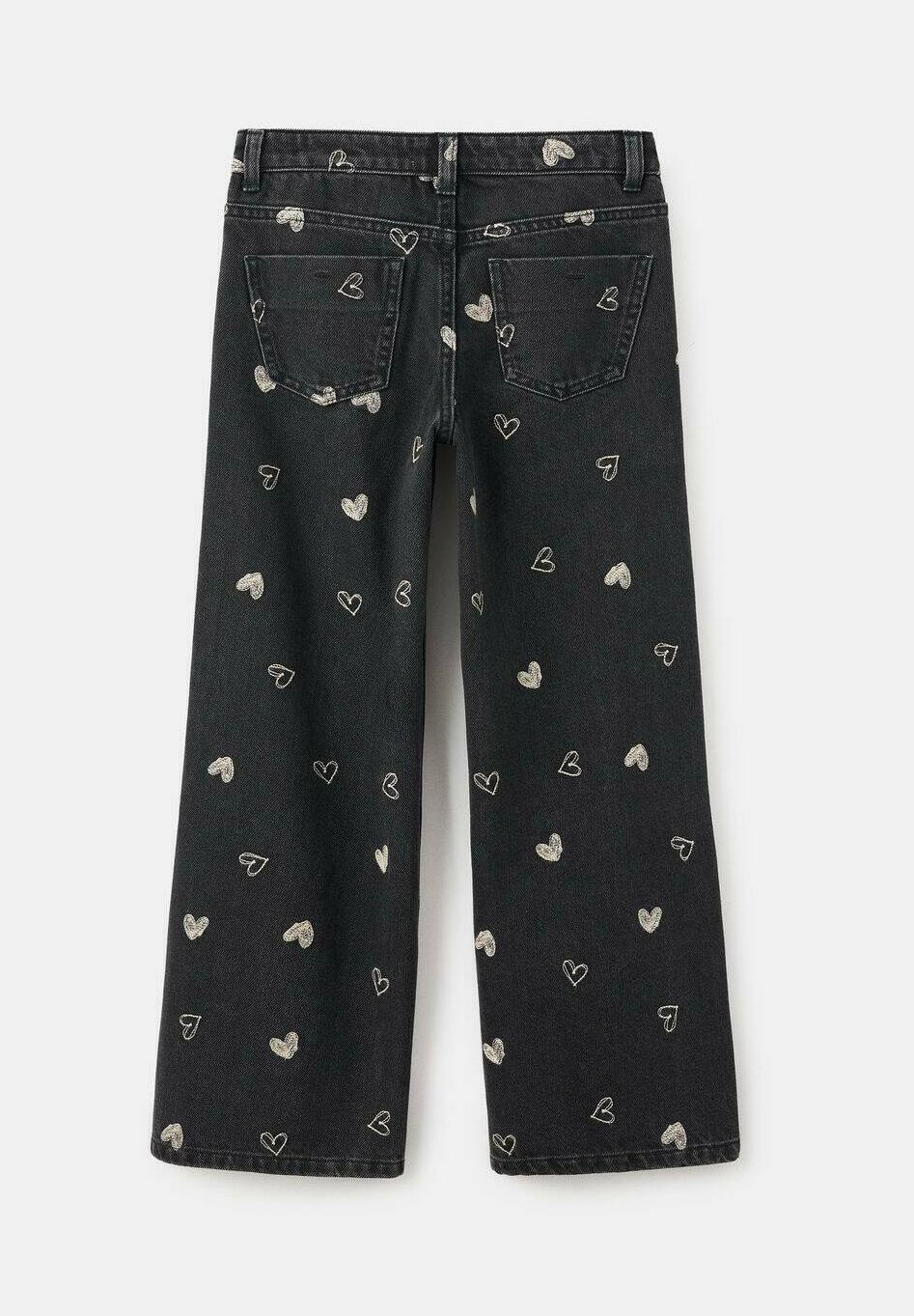 Mango Kids KID - Suorat farkut - black denim