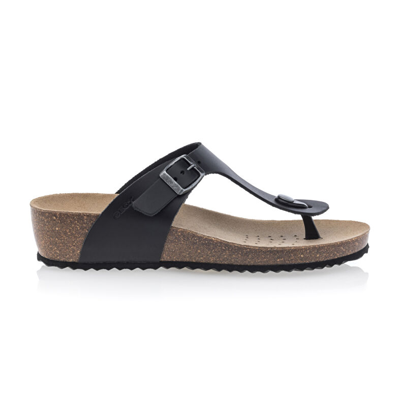 Sandali neri da donna / Scarpe aperte in punta