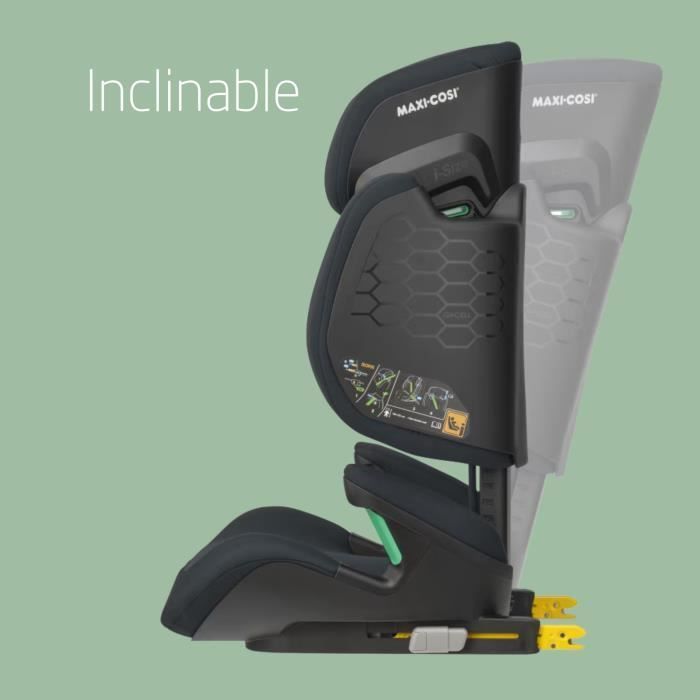 MAXI-COSI Rodifix M I-Size, Siège auto Isofix Groupe 2/3, Rehausseur voiture, Evolutif, de 15 à 36kg, de 3,5 à 12 ans, Basic grey