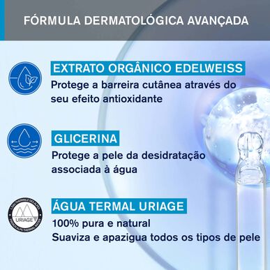 Uriage Mousse de Eau Nettoyante putojantis prausiklis normaliai ir mišriai odai 150 ml