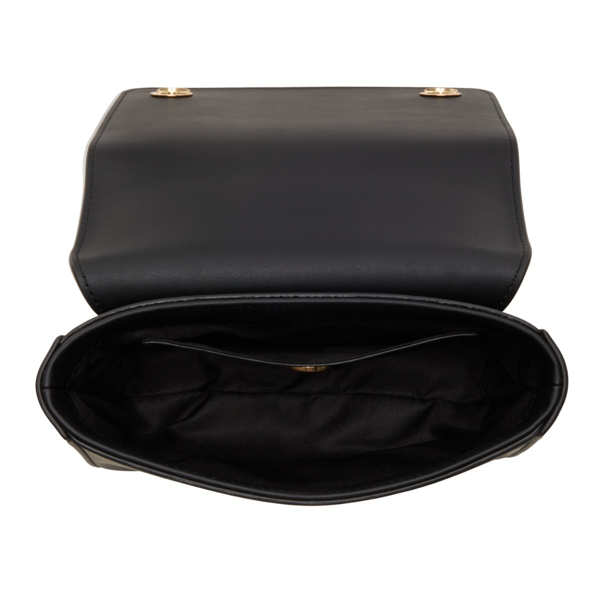 Love Moschino plecu soma/pārsega soma Love Moschino melna - mākslīgā āda - melna