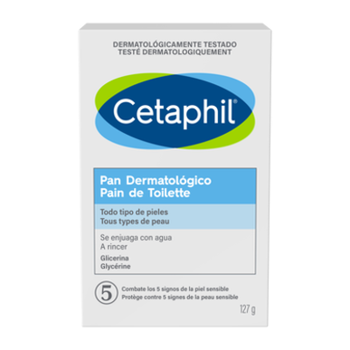 Jabón dermatológico en barra Cetaphil 127 g