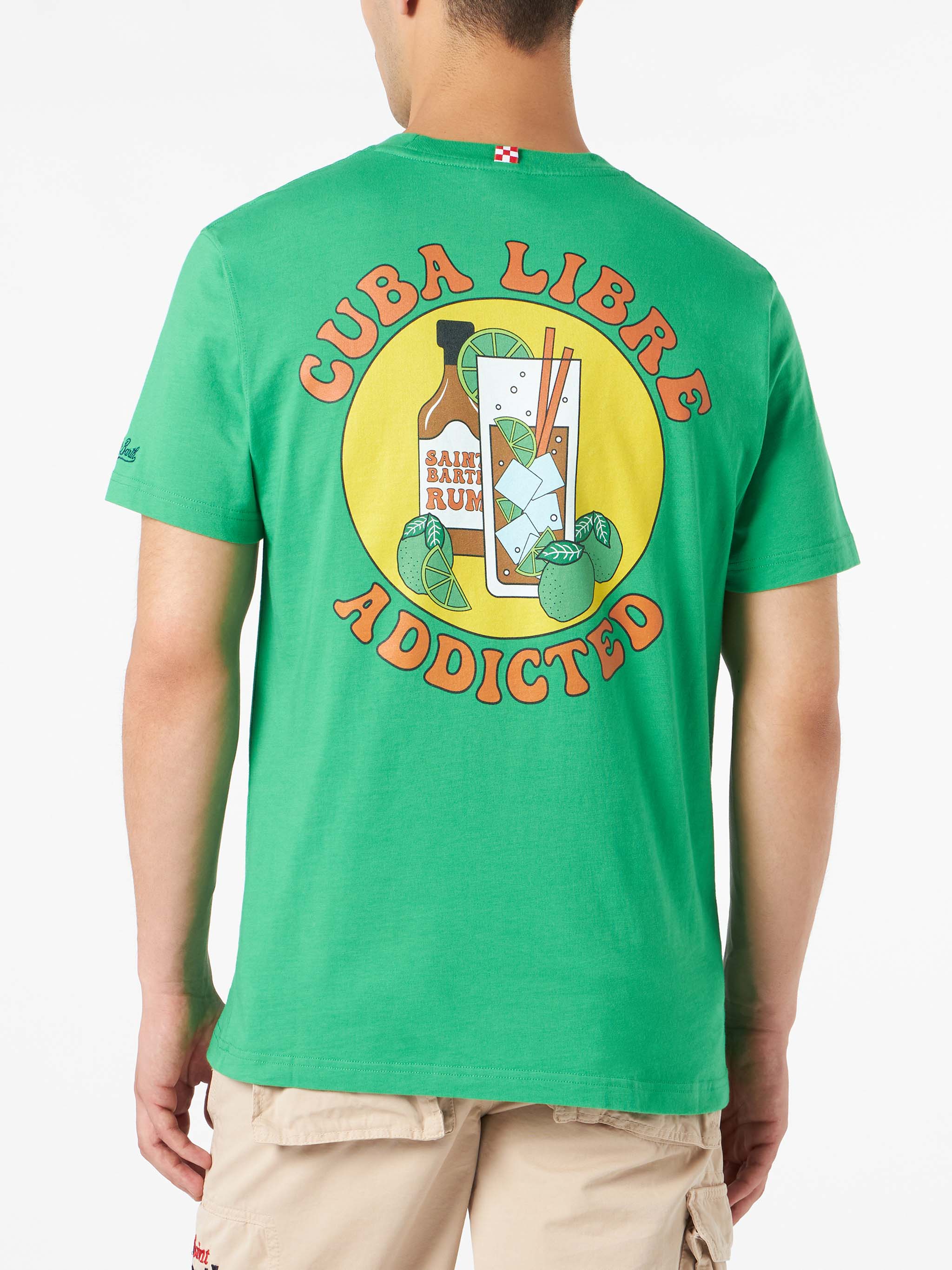 Herren-T-Shirt aus Baumwolle mit Aufdruck „Cuba Libre-Fan“.