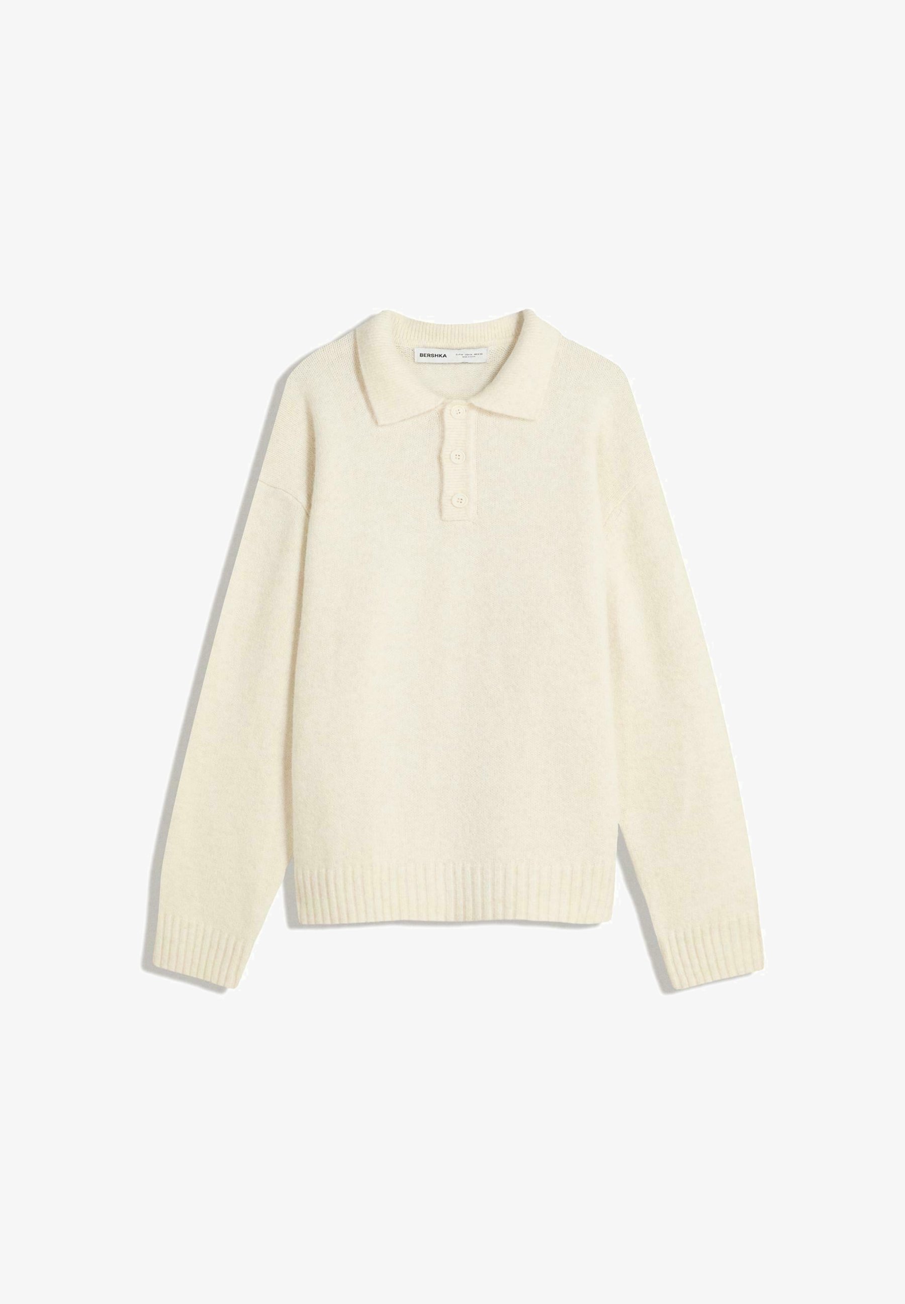 Bershka COLLAR - Maglione - sabbia