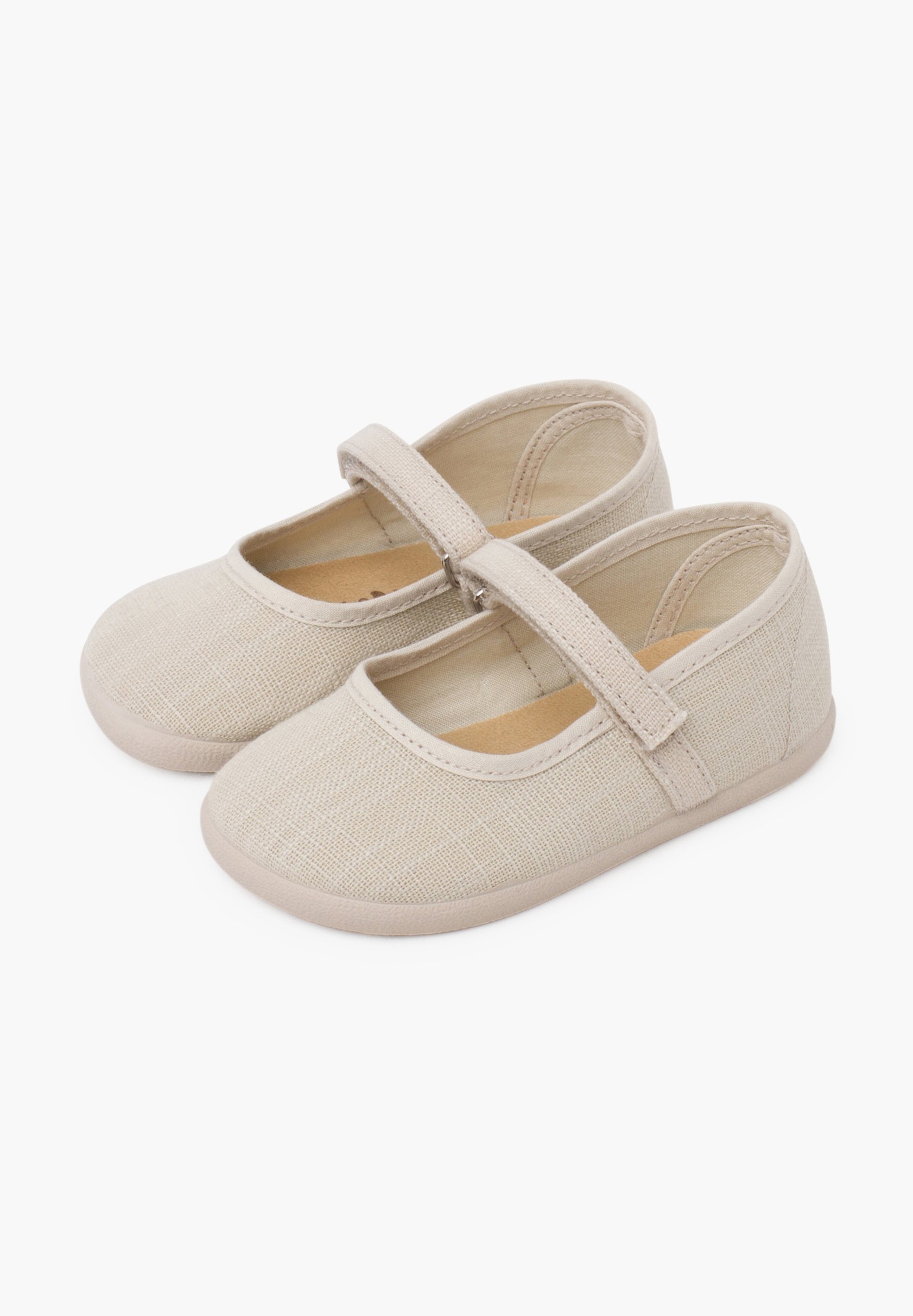 Pisamonas Leichte Mary Janes mit Klettverschluss - Babyschuhe - ecru