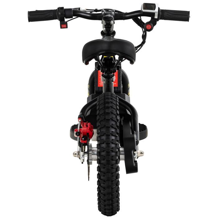 Bicicleta eléctrica de equilibrio para niños, 12 pulgadas, 250 vatios, frenos de disco, 3 velocidades.