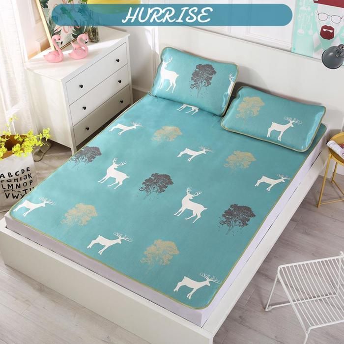 Tapete refrescante de verão Sonew, dobrável, com roupa de cama, colchão e fronha, 150*200 cm, 48*74 cm*2