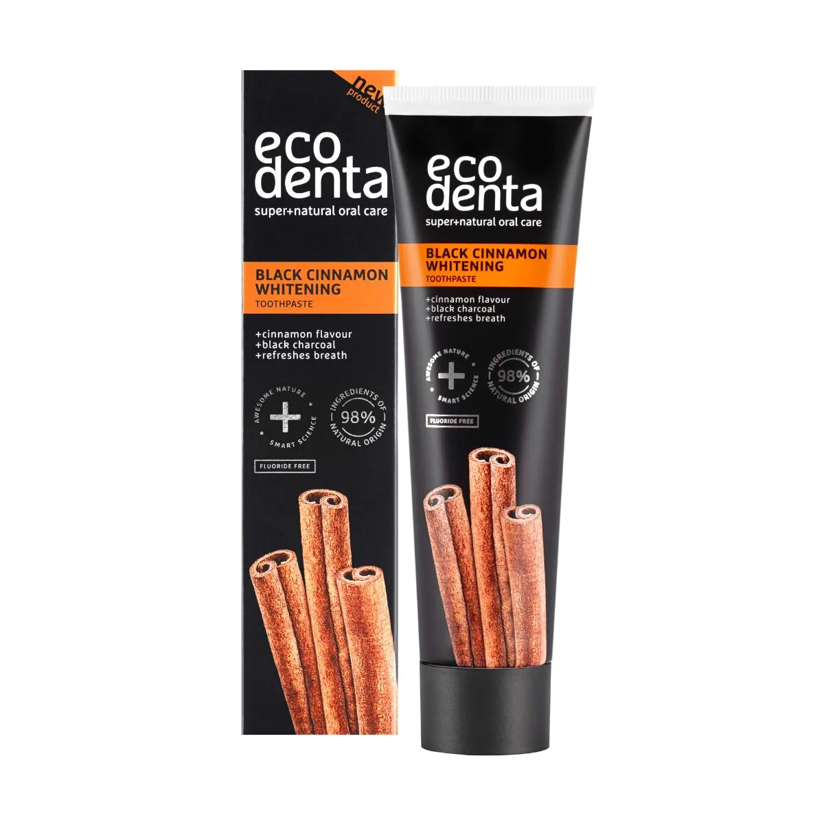 Ecodenta Black Cinnamon - wybielająca Pasta do zębów 100 ml