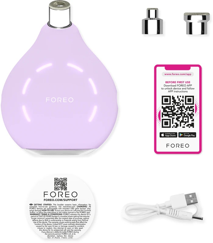 FOREO KIWI™ Derma ierīce dimanta mikrodermabrāzijai un dziļai sejas attīrīšanai