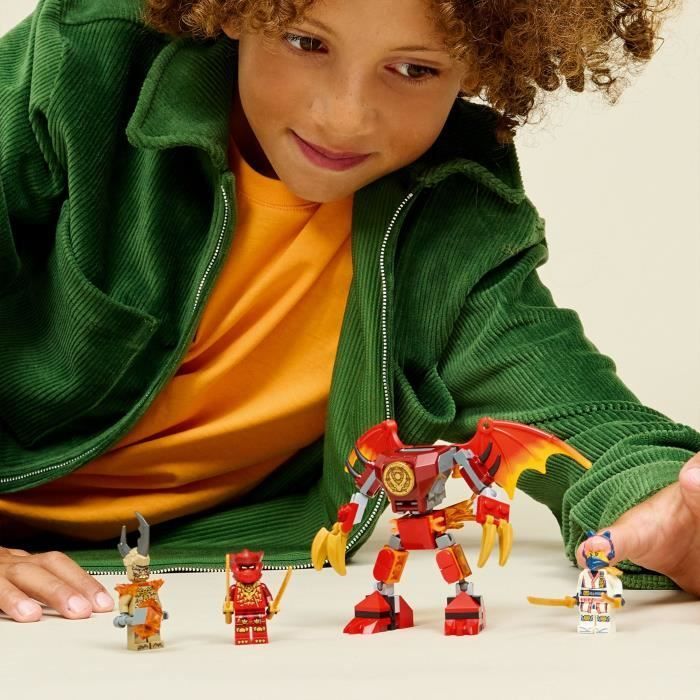 LEGO NINJAGO 71851 Battle Pack: Mech Drago di Kai - Giocattolo da costruzione per bambini dai 6 anni in su