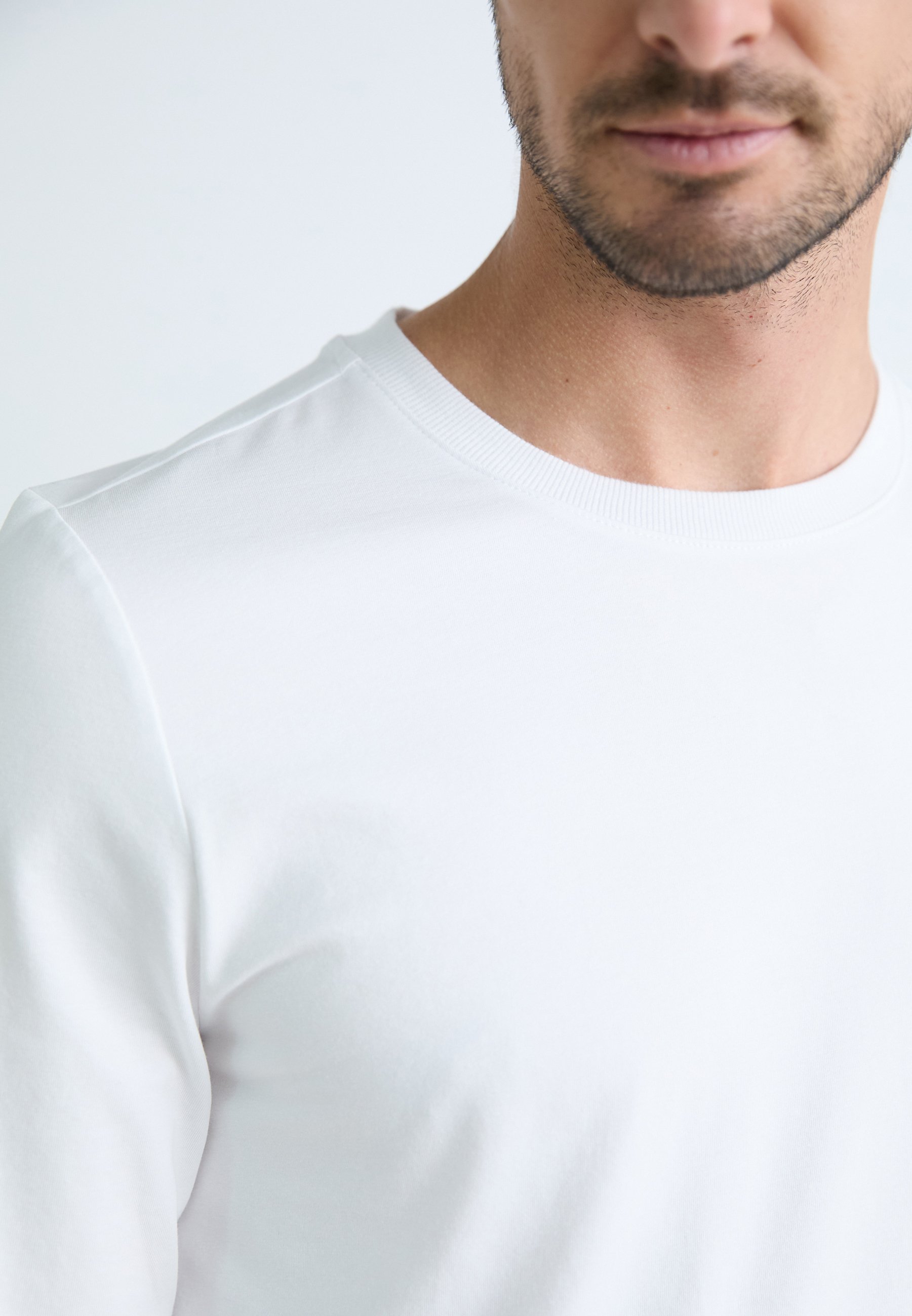 Björn Borg CORE SLIM LONG SLEEVE 2 PACK - Pyjama top - white