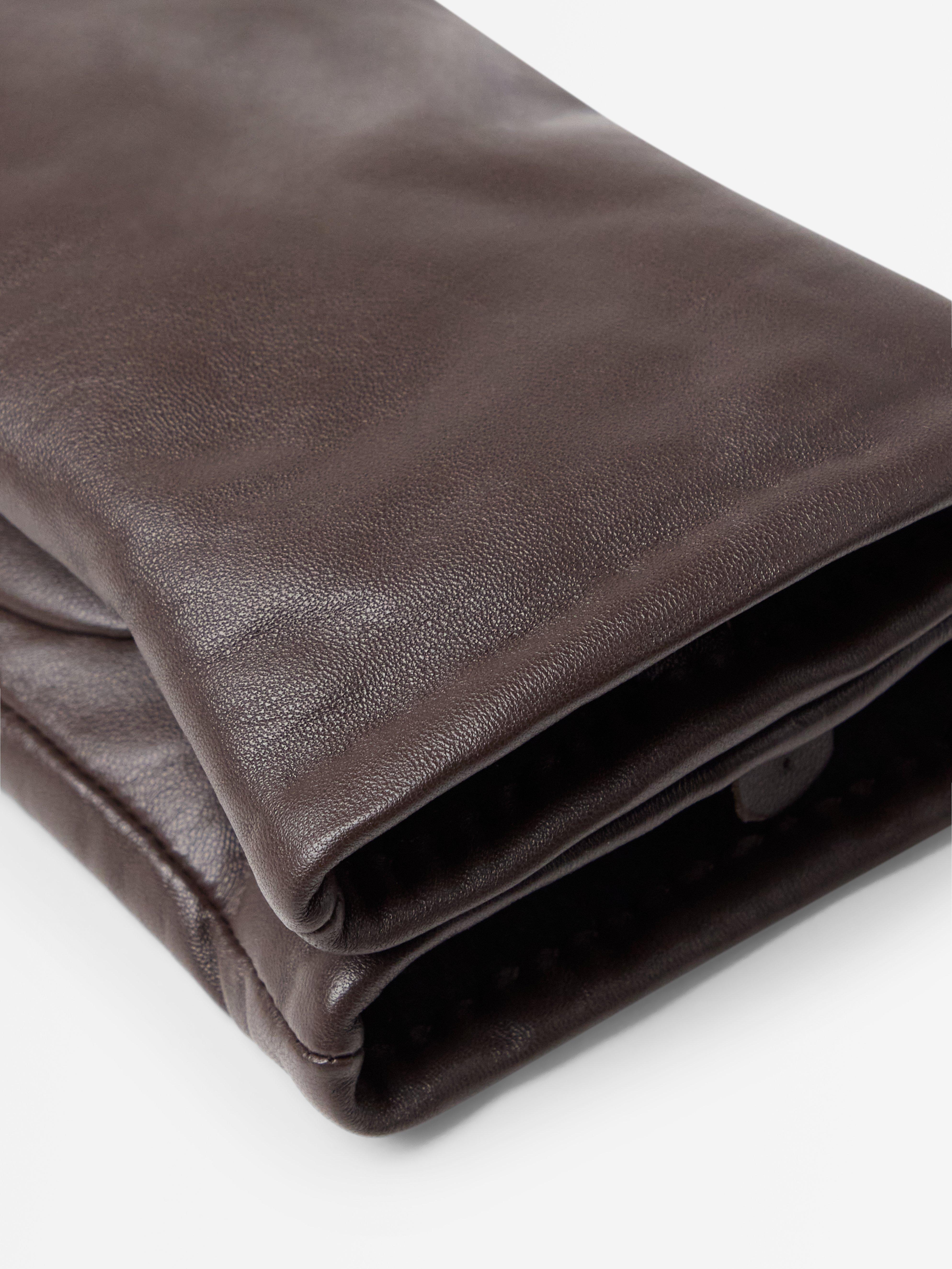 Tumvantar i skinn Brown