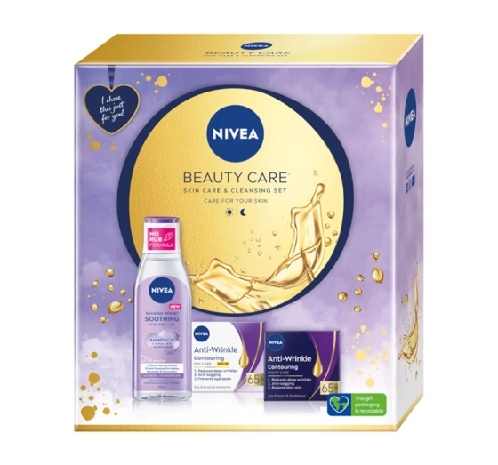 NIVEA Beauty Care zestaw krem na dzień 65    krem na noc   płyn micelarny