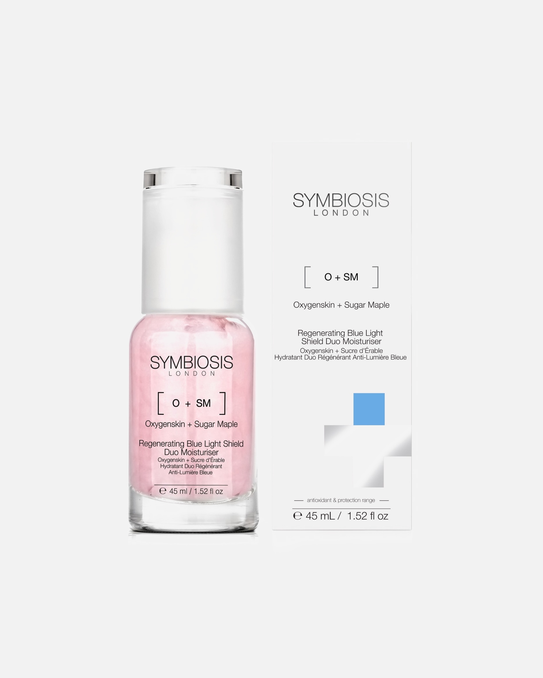 Symbiosis [Oxygenskin + Sucre d'Érable] HydratantDuo Régénérant Anti-Lumière Bleue