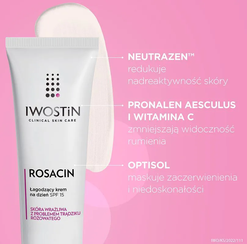 Iwostin Rosacin Łagodzący krem na dzień SPF 15