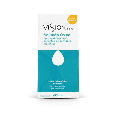 Vision Pro tekutý čistič kontaktních čoček, jednotlivý roztok 60 ml 60 ml