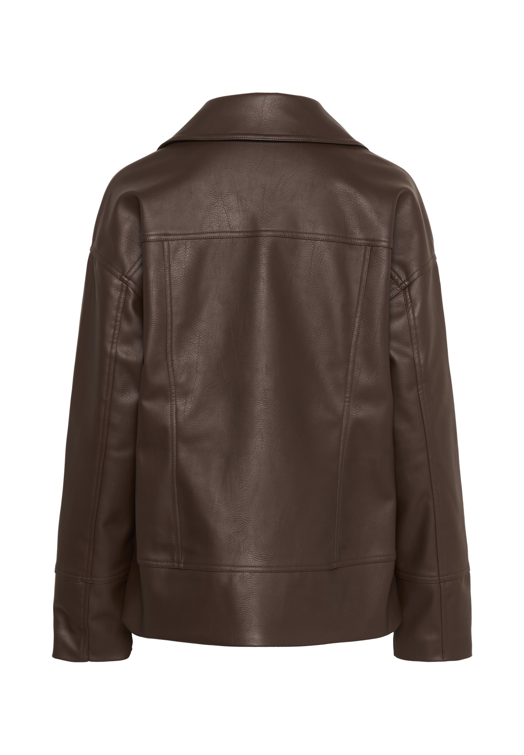 Culture Kunstlederjacke – Kaffeebohne