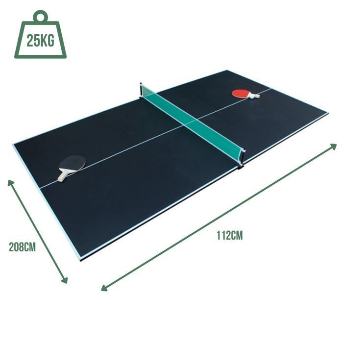 Tavolo da ping-pong - SOKKER - Flexi - 3 pannelli pieghevoli - 208x112x1,5 cm - Accessori inclusi